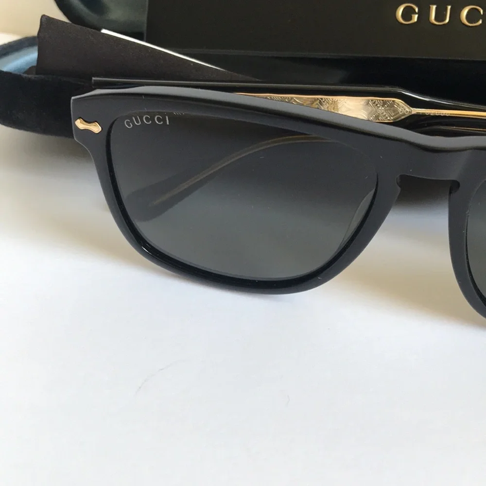 Gucci Gg0911s 001 Men's Black Sunglasses - Classic Square Frame